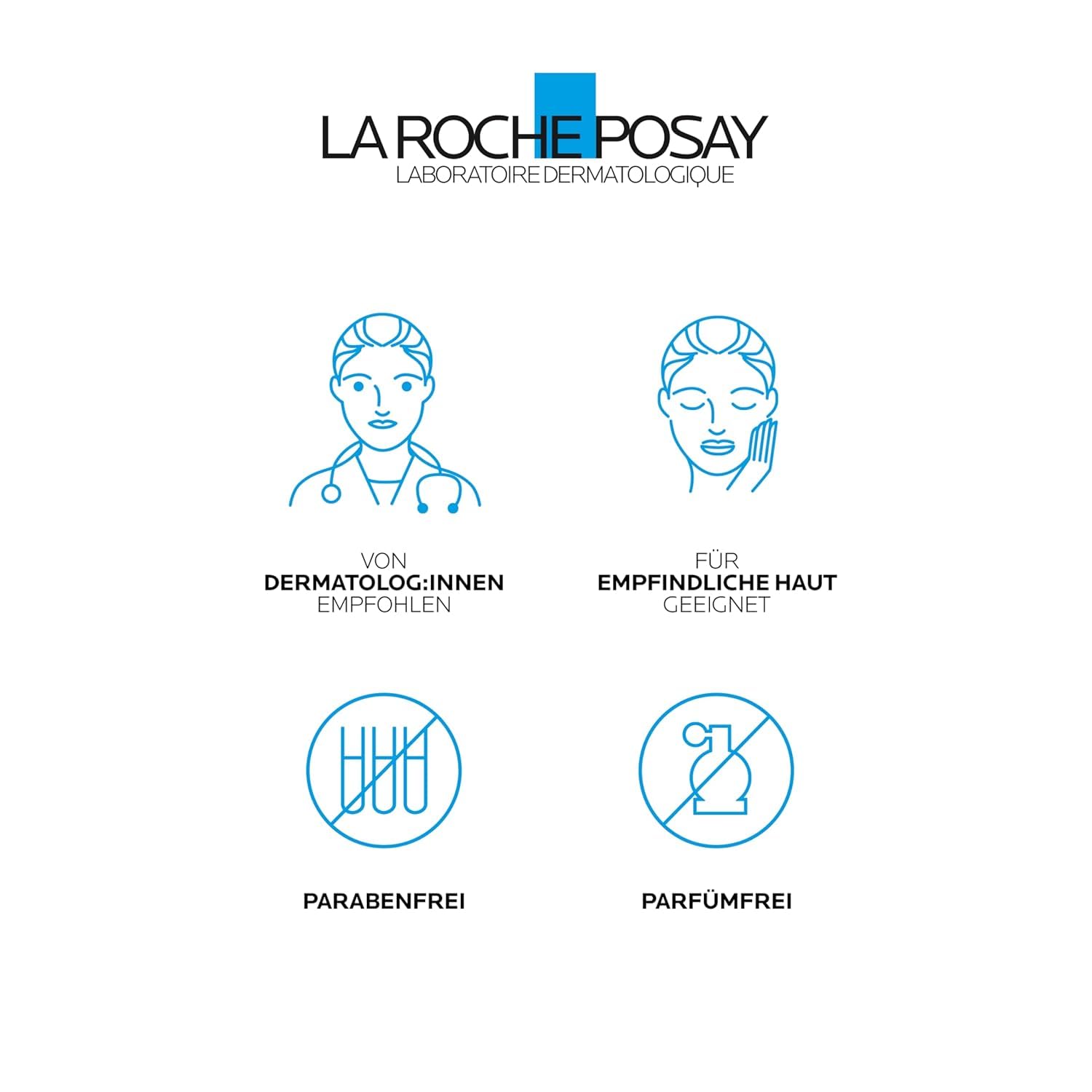 La Roche Posay Reparierende Creme, Für Körper, Gesicht und Lippen, Für empfindliche Haut, Mit Dexpanthenol und Tribioma, Mildert Spannungsgefühle und Rötungen, Cicaplast Baume B5+, 100 ml