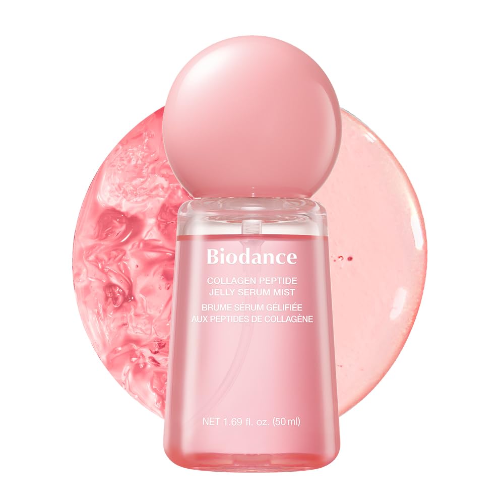 BIODANCE Collagen Peptide Jelly Serum Spray, Feuchtigkeitsspendendes Gesichtsspray, Hydrogel zum Aufsprühen, Reiseutensilien und Selbstpflege-Geschenke für Frauen, Koreanische Hautpflege | 1.69 fl.oz