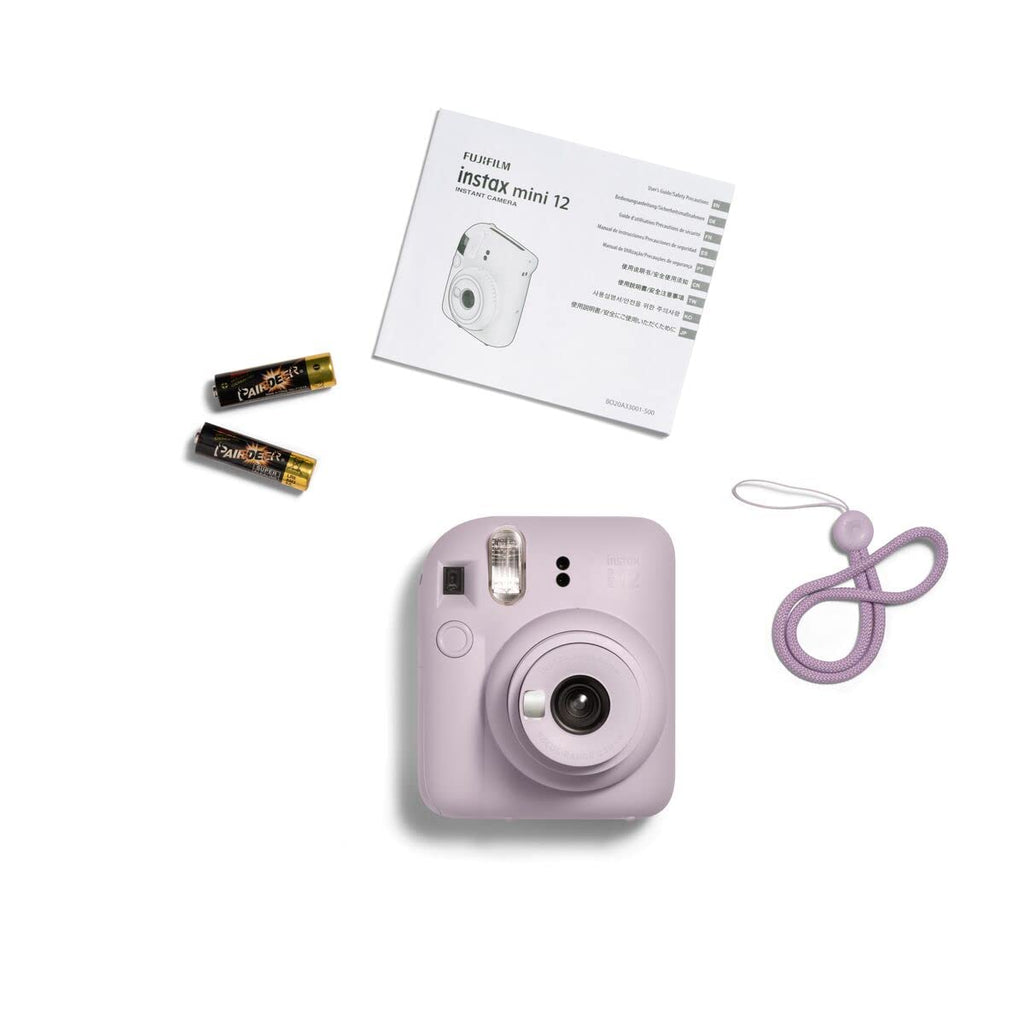 FUJIFILM instax mini 12™ Sofortbildkamera für Erwachsene | Kamera mit Sofortdruck für farbige Erinnerungen zum Anfassen – Selfiespiegel, Nahaufnahmemodus & automatische Belichtung | Pastel Blue