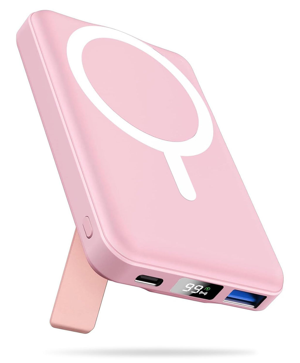 Powerbank für MagSafe, AOGUERBE Magnetische Power Bank 10000mAh, Kabellose Powerbank Schnellladung Externe Handyakkus mit LED Display für iPhone 17/16/15/14/13/12 Series