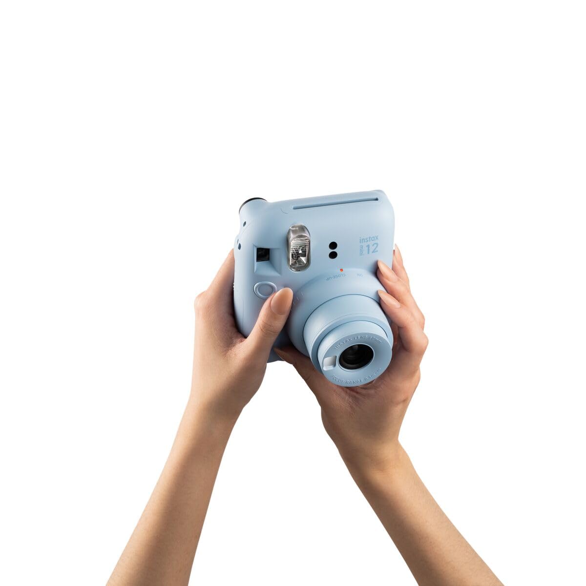 FUJIFILM instax mini 12™ Sofortbildkamera für Erwachsene | Kamera mit Sofortdruck für farbige Erinnerungen zum Anfassen – Selfiespiegel, Nahaufnahmemodus & automatische Belichtung | Pastel Blue