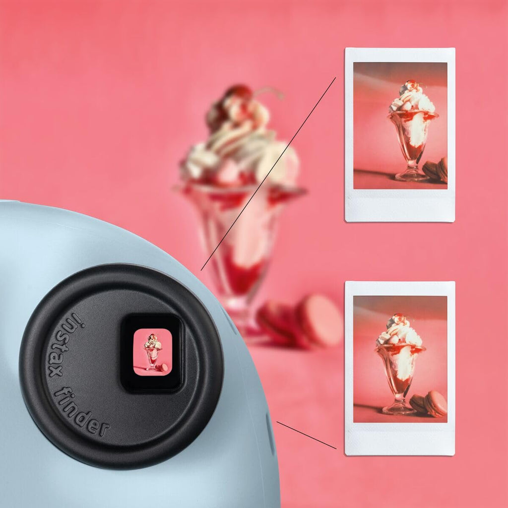 FUJIFILM instax mini 12™ Sofortbildkamera für Erwachsene | Kamera mit Sofortdruck für farbige Erinnerungen zum Anfassen – Selfiespiegel, Nahaufnahmemodus & automatische Belichtung | Pastel Blue