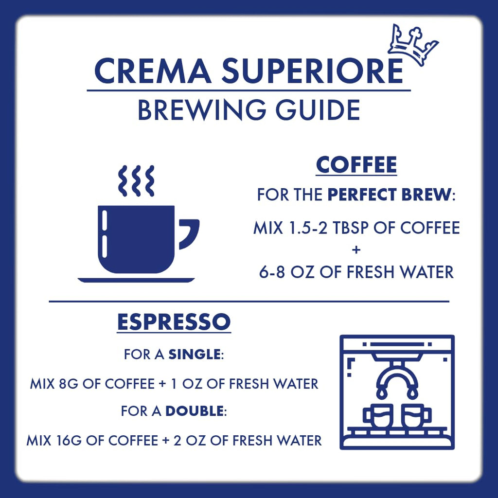 Caffè Borbone Kaffeebohnen - Crema Superiore - Authentischer neapolitanischer Espresso - Intensität 7/10 - Kraftvolle und raffinierte Mischung mit Noten von Milchschokolade und Vanille - 1kg Packung