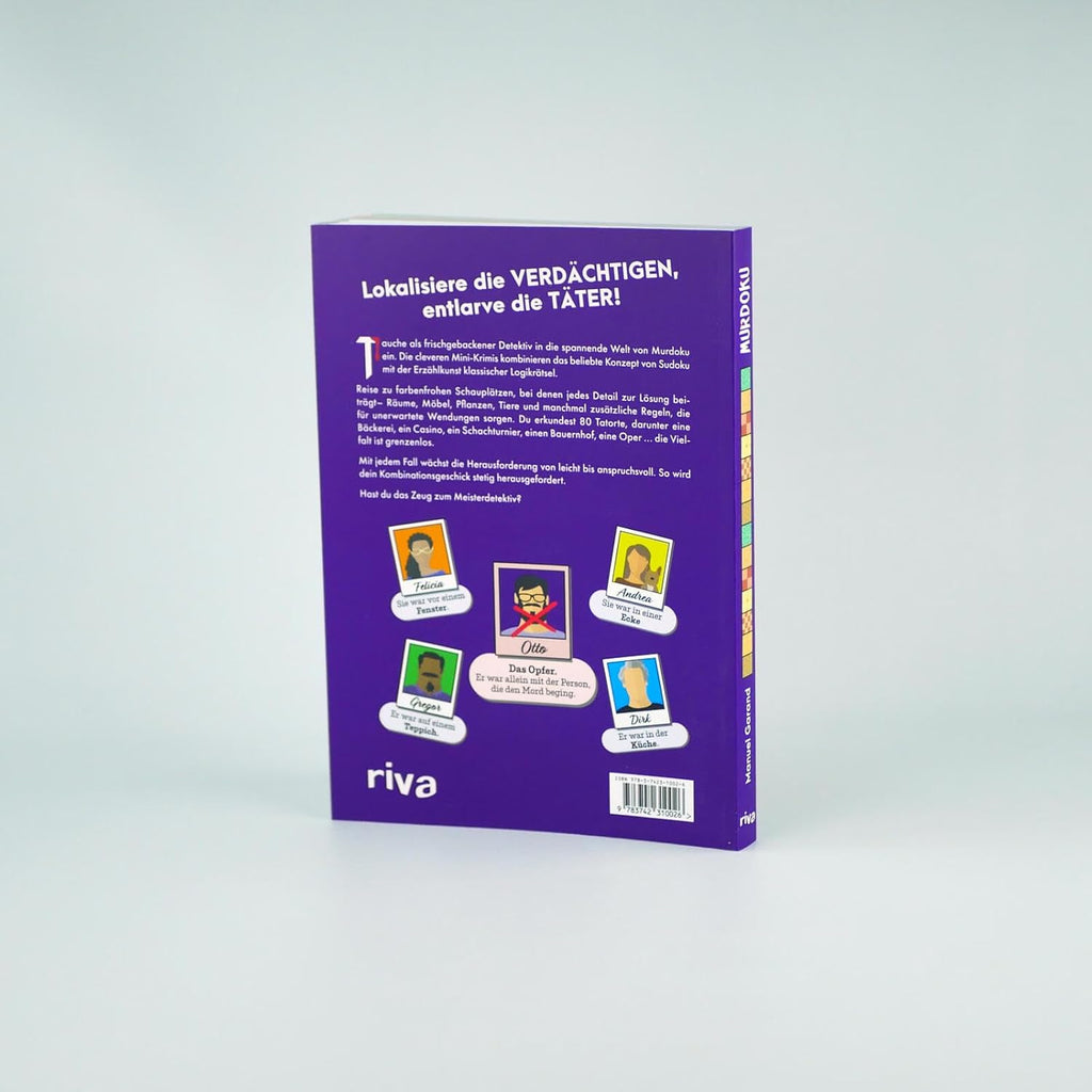 Murdoku: 80 Logikrätsel rund um mysteriöse Mordfälle | Löse spannende Kriminalfälle mit Sudoku und Logicals. Kniffliges Geschenk für True-Crime-Fans und Rätselliebhaber zu Geburtstag