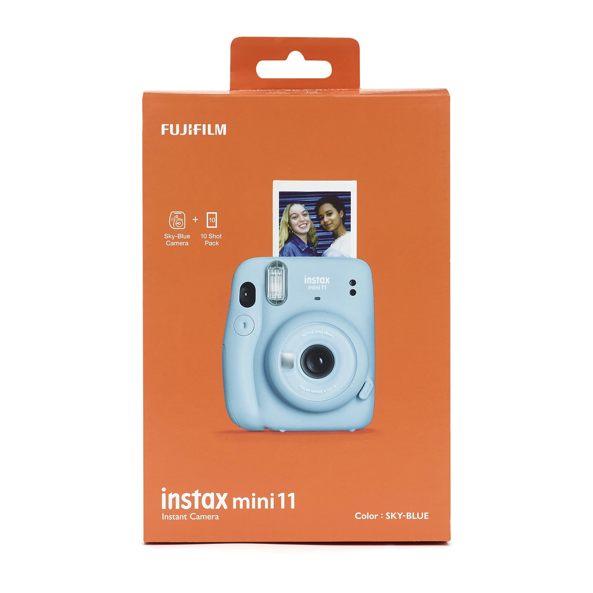 FUJIFILM instax mini 12™ Sofortbildkamera für Erwachsene | Kamera mit Sofortdruck für farbige Erinnerungen zum Anfassen – Selfiespiegel, Nahaufnahmemodus & automatische Belichtung | Pastel Blue