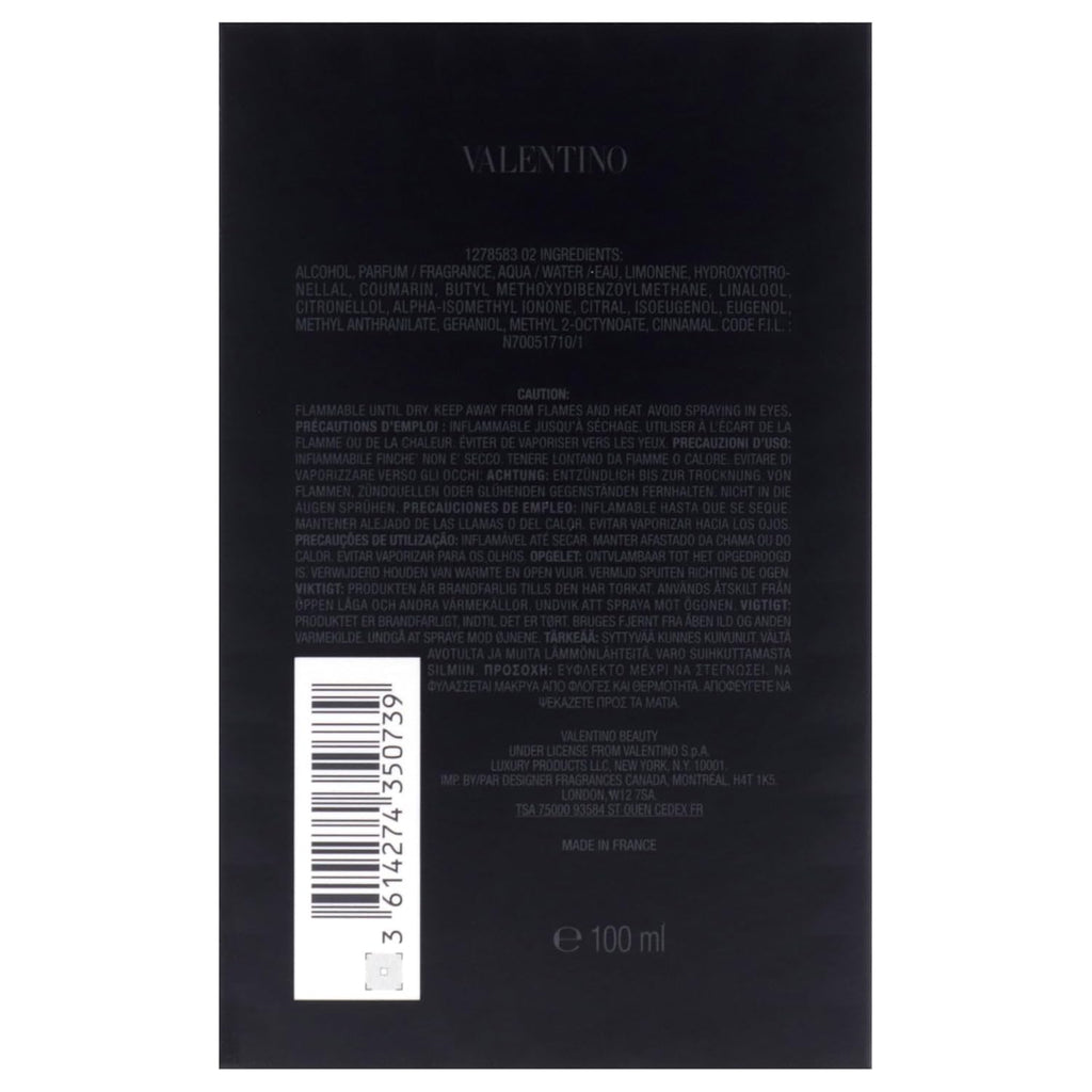 Valentino Uomo Born in Roma Extradose - Spicy, Aromatic, Woody, Fresh - Parfum Long-Lasting Fragrance for Men, 100 ml