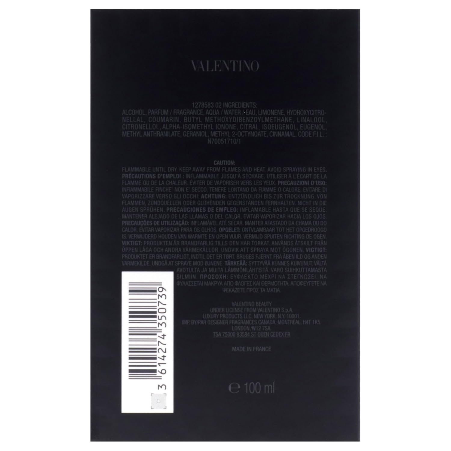 Valentino Uomo Born in Roma Extradose - Spicy, Aromatic, Woody, Fresh - Parfum Long-Lasting Fragrance for Men, 100 ml