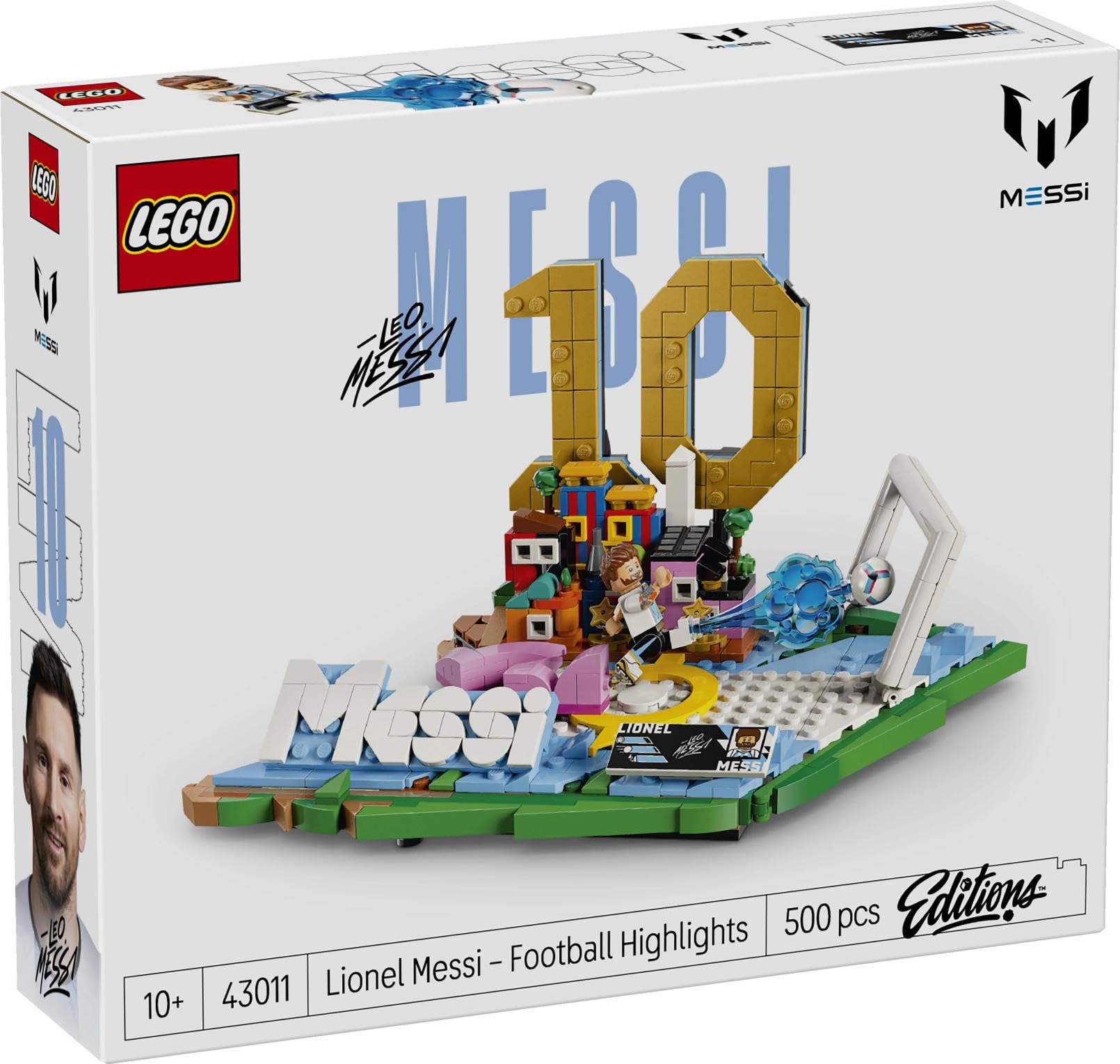 LEGO Editions Cristiano Ronaldo - Fußball-Highlights Spielzeug - 3D Modellbau mit Minifigur zum Sammeln - Kinderzimmer Deko - Geschenk für Jungen, Mädchen ab 10 Jahren und erwachsene Sportfans - 43012