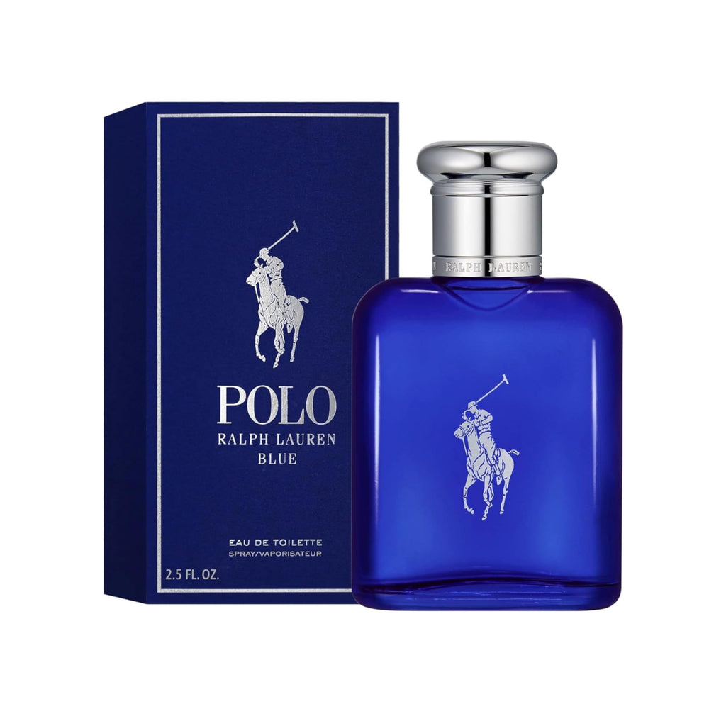 Ralph Lauren Polo Blue Eau de Toilette für Herren, erfrischend-aromatischer Duft mit Melone, Gurke & Mandarine, für den aktiven Mann