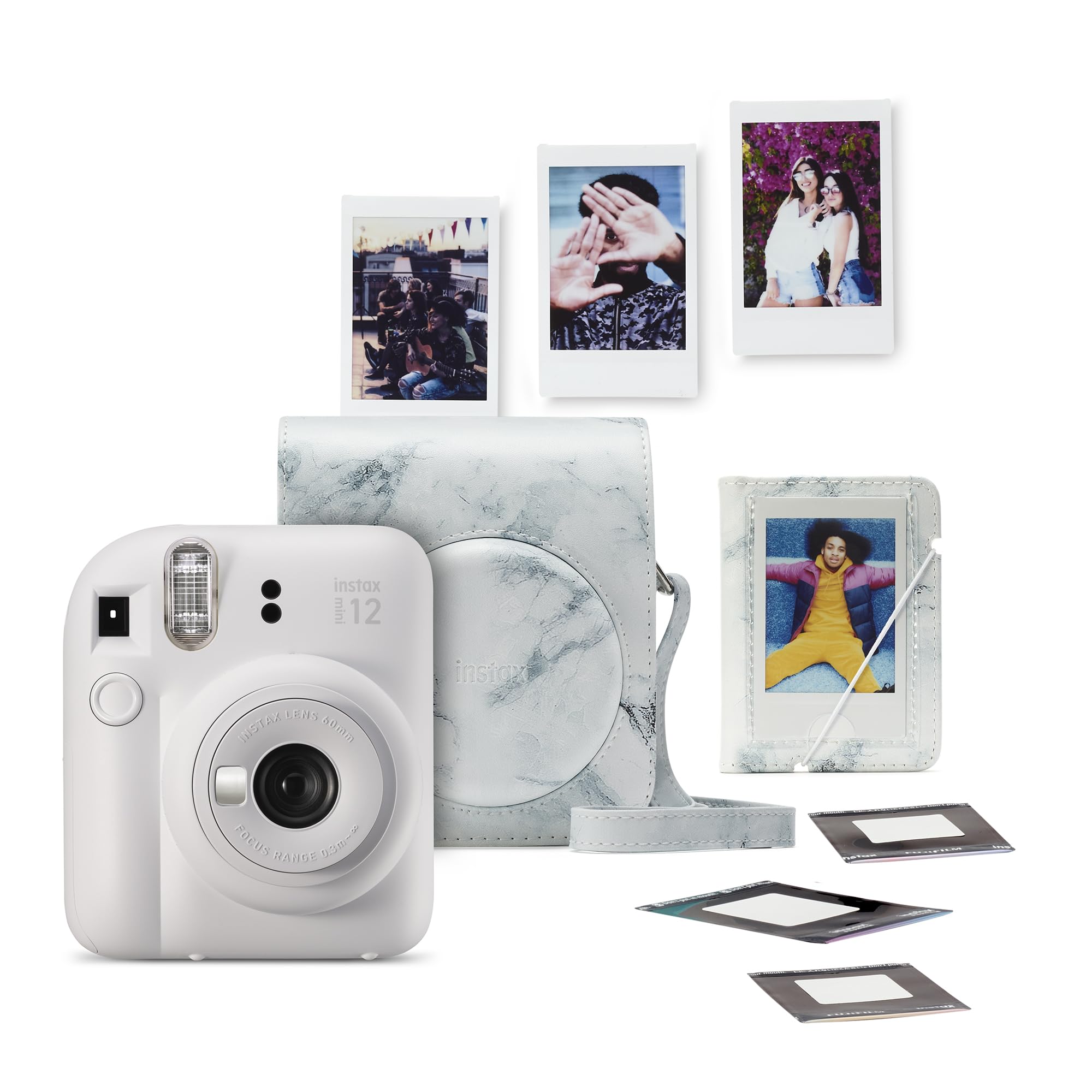 FUJIFILM instax mini 12™ Sofortbildkamera für Erwachsene | Kamera mit Sofortdruck für farbige Erinnerungen zum Anfassen – Selfiespiegel, Nahaufnahmemodus & automatische Belichtung | Pastel Blue