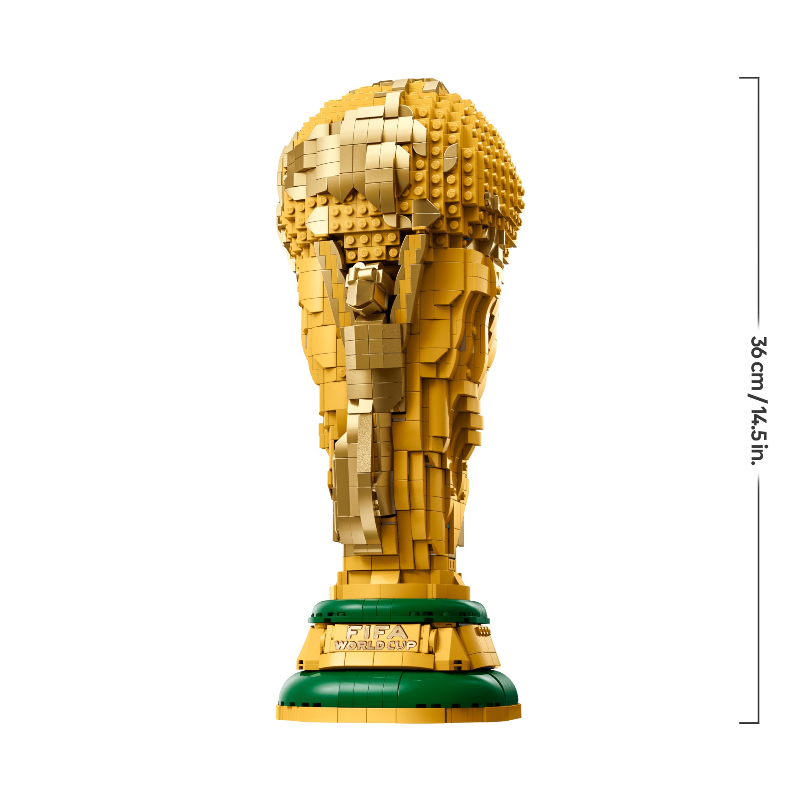LEGO Editions Sports Offizieller Pokal der FIFA Fußball-Weltmeisterschaft - 3D DIY Modell mit sammelbarer Minifigur - Fußball Geschenk für Jungen & Mädchen ab 12 Jahren und Erwachsene Fans - 43020
