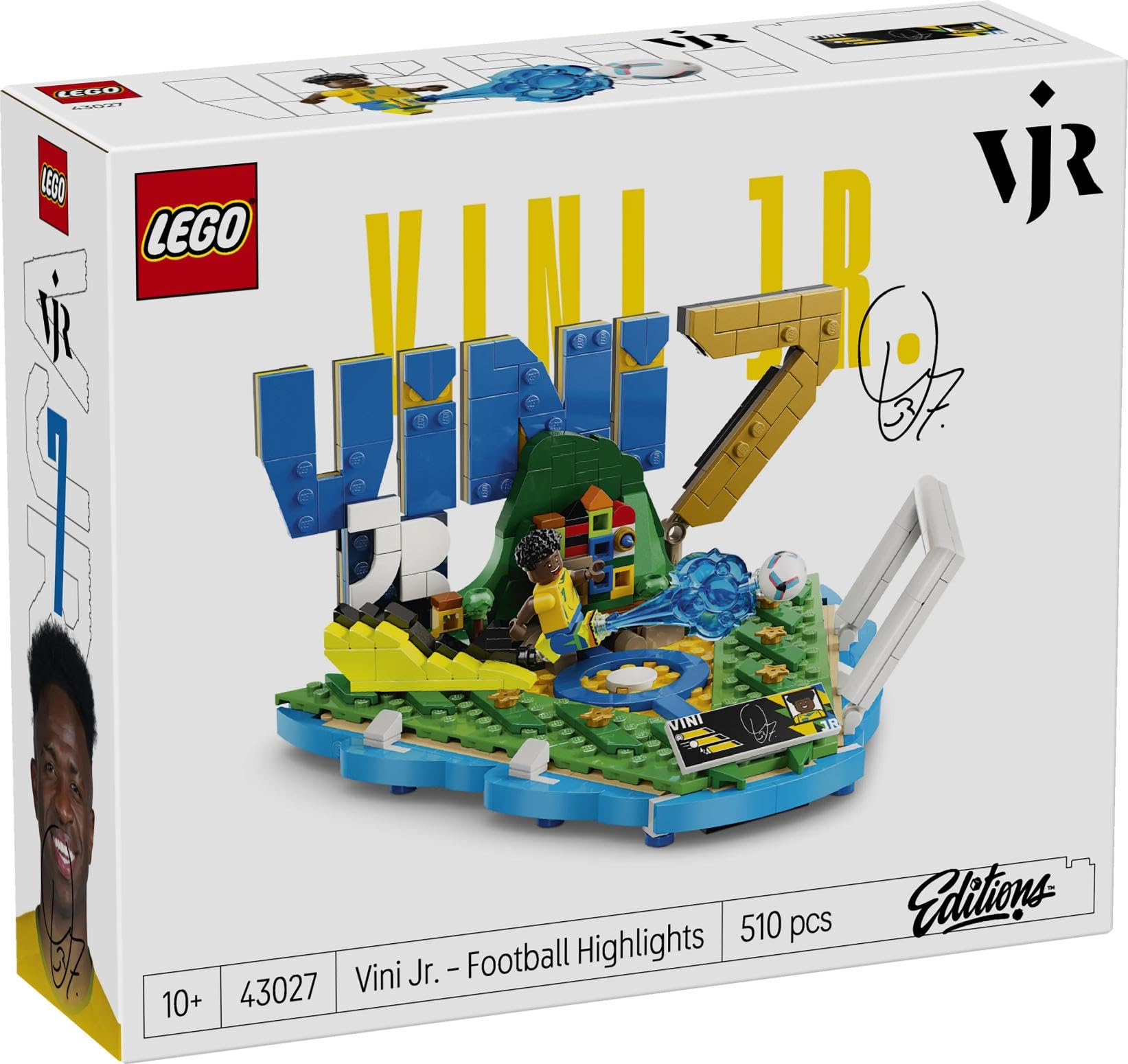 LEGO Editions Cristiano Ronaldo - Fußball-Highlights Spielzeug - 3D Modellbau mit Minifigur zum Sammeln - Kinderzimmer Deko - Geschenk für Jungen, Mädchen ab 10 Jahren und erwachsene Sportfans - 43012
