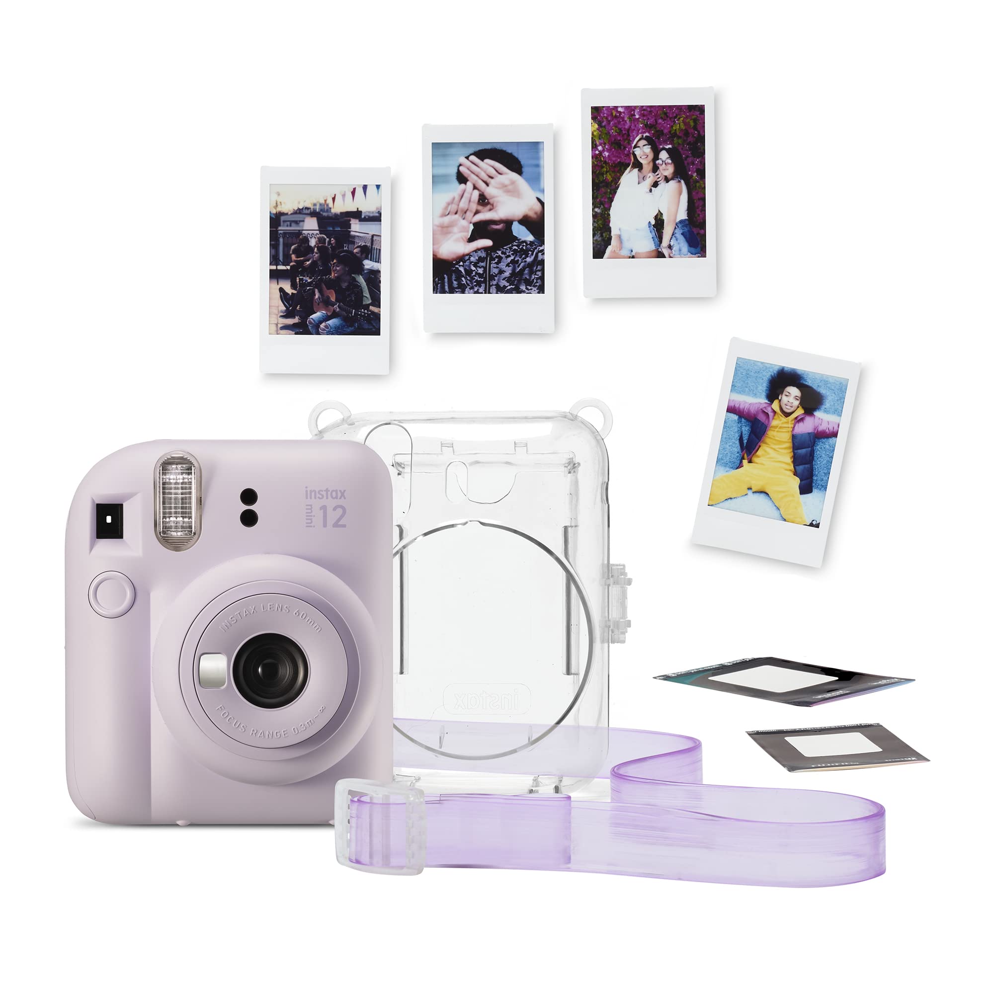 FUJIFILM instax mini 12™ Sofortbildkamera für Erwachsene | Kamera mit Sofortdruck für farbige Erinnerungen zum Anfassen – Selfiespiegel, Nahaufnahmemodus & automatische Belichtung | Pastel Blue