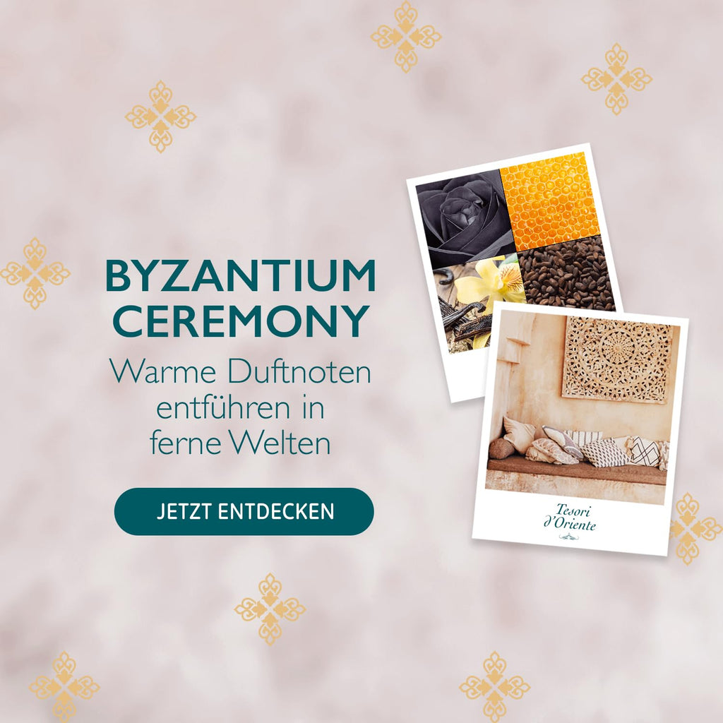 Tesori d'Oriente EDT Byzantium | 100 ml | aromatisches Parfüm | schwarze Rose & Labdanum | im Aluminiumflakon | Wellness-Ritual für Körper & Sinne