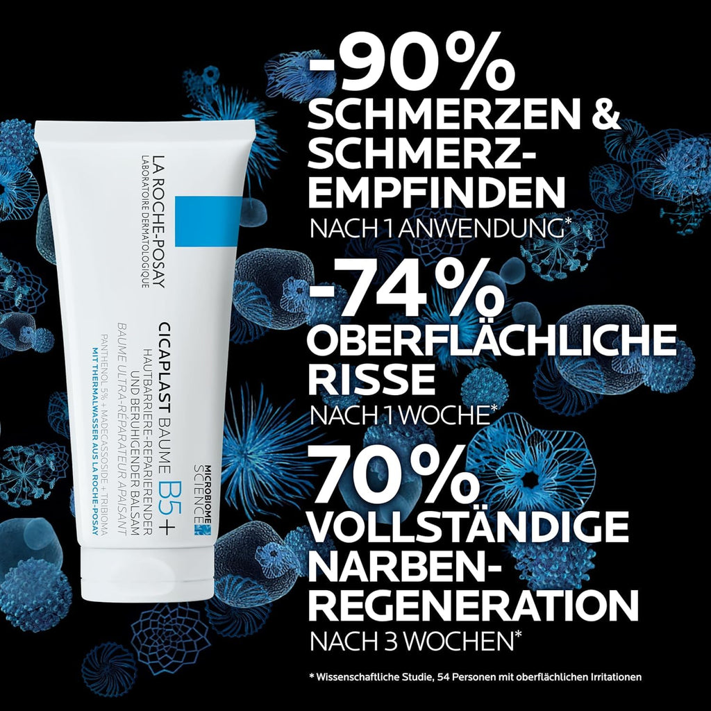 La Roche Posay Reparierende Creme, Für Körper, Gesicht und Lippen, Für empfindliche Haut, Mit Dexpanthenol und Tribioma, Mildert Spannungsgefühle und Rötungen, Cicaplast Baume B5+, 100 ml