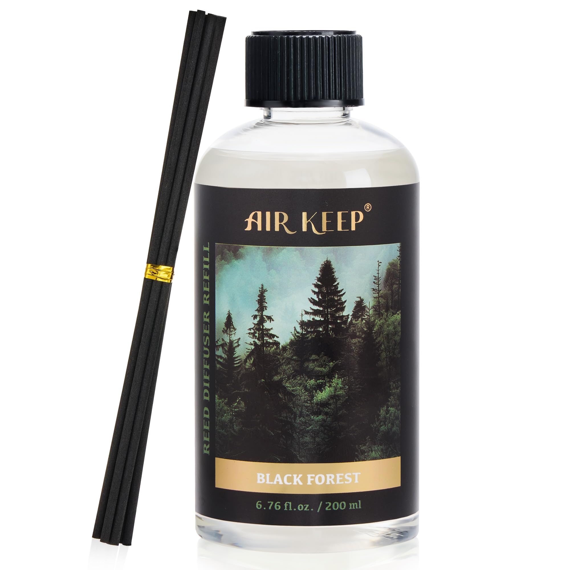 Airkeep Raumduft Clean Linen Duft, Reed Diffuser mit 8 Duftstäbchen, Lufterfrischer für Badezimmer, Wohnung, Heimdekoration, 100ml
