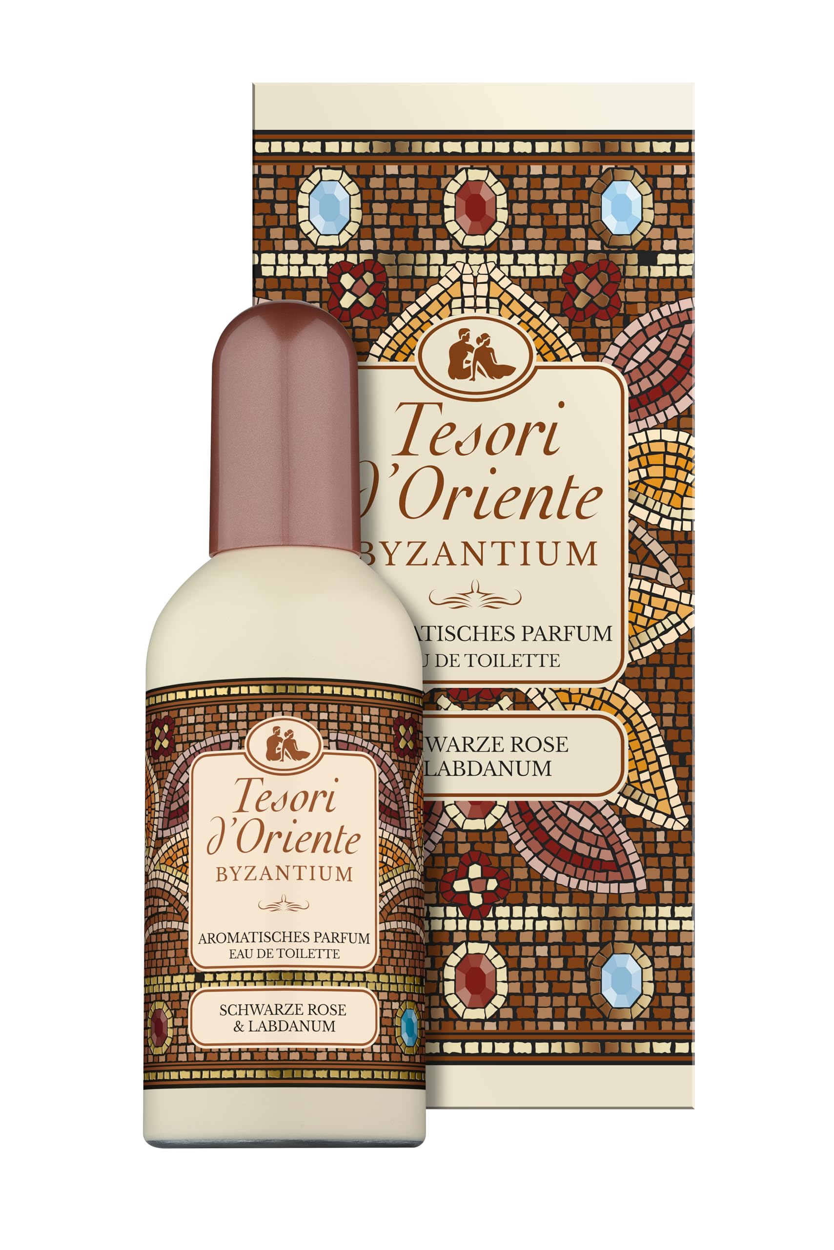 Tesori d'Oriente EDT Byzantium | 100 ml | aromatisches Parfüm | schwarze Rose & Labdanum | im Aluminiumflakon | Wellness-Ritual für Körper & Sinne