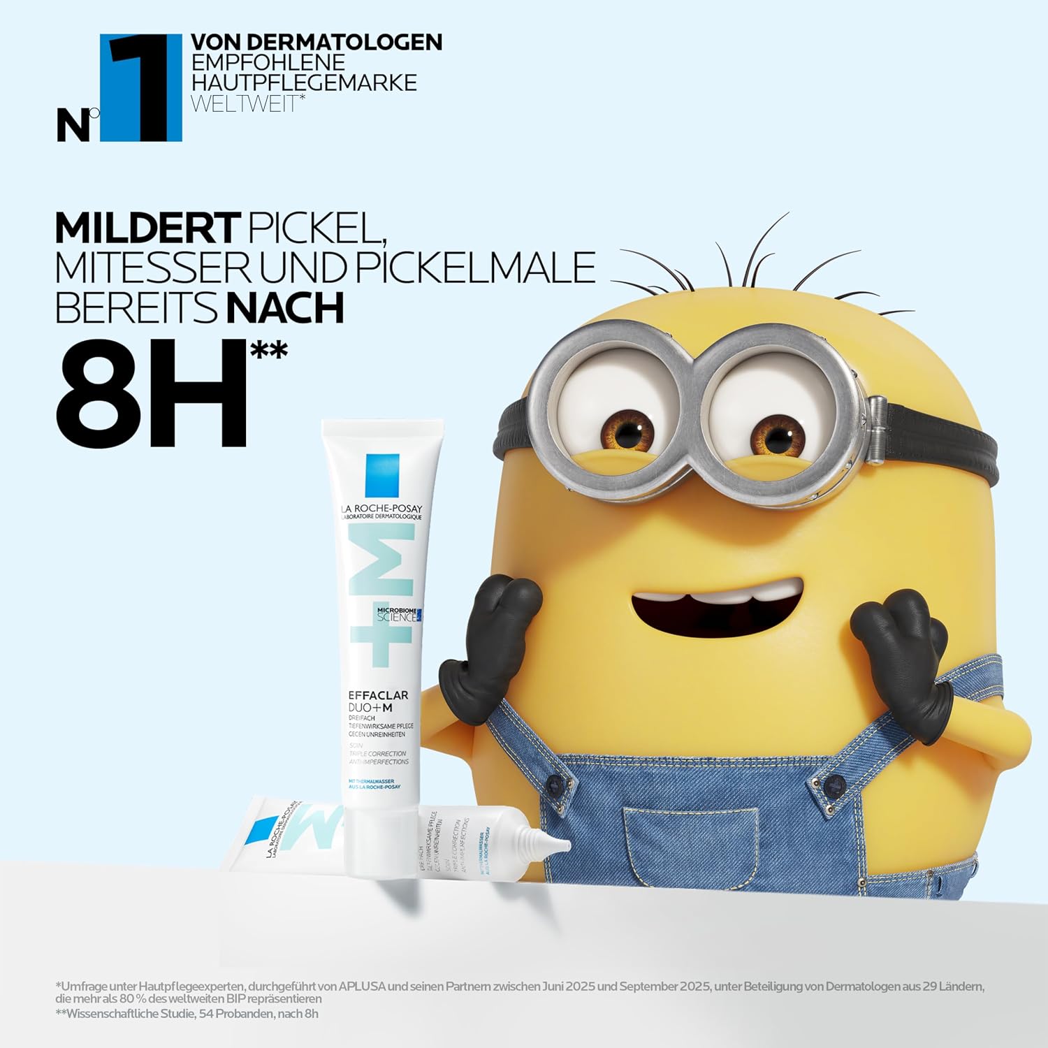 La Roche Posay Anti-Akne Gesichtscreme, Dreifach tiefenwirksame Pflege gegen Pickel, Mitesser und Unreinheiten, Mit Anti-Rückfall-Effekt, Mit Niacinamid, Phylobioma und Procerad, Effaclar Duo+M, 40 ml
