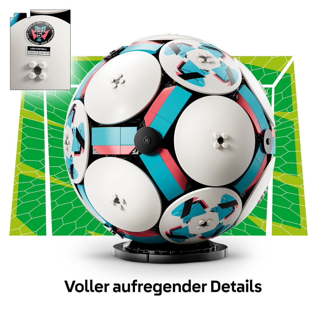 LEGO Editions Sports Offizieller Pokal der FIFA Fußball-Weltmeisterschaft - 3D DIY Modell mit sammelbarer Minifigur - Fußball Geschenk für Jungen & Mädchen ab 12 Jahren und Erwachsene Fans - 43020