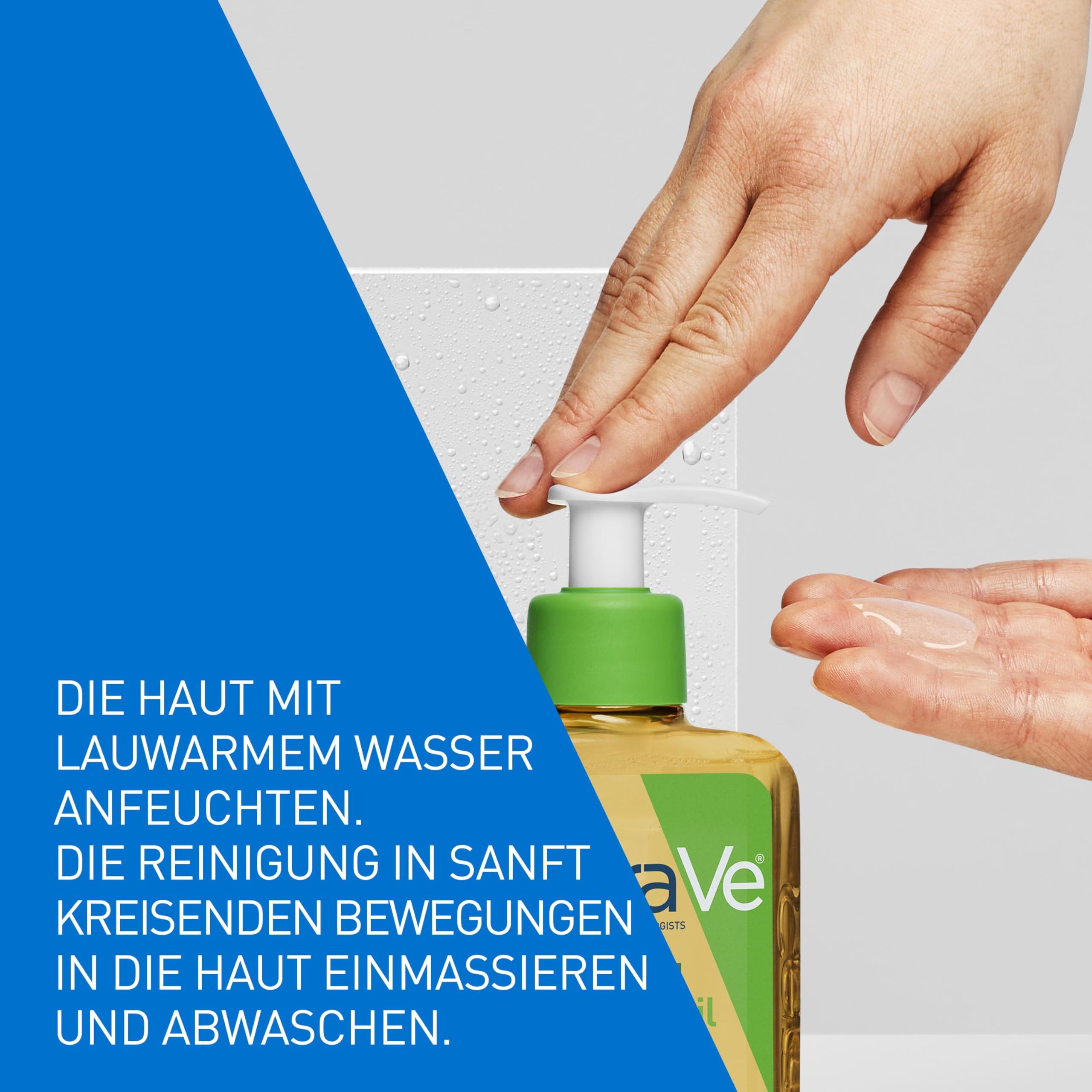CeraVe Feuchtigkeitsspendendes Reinigungsöl, Intensive und langanhaltende Feuchtigkeit für normale bis sehr trockene Haut, Reinigung für Körper und Gesicht, mit 3 essenziellen Ceramiden