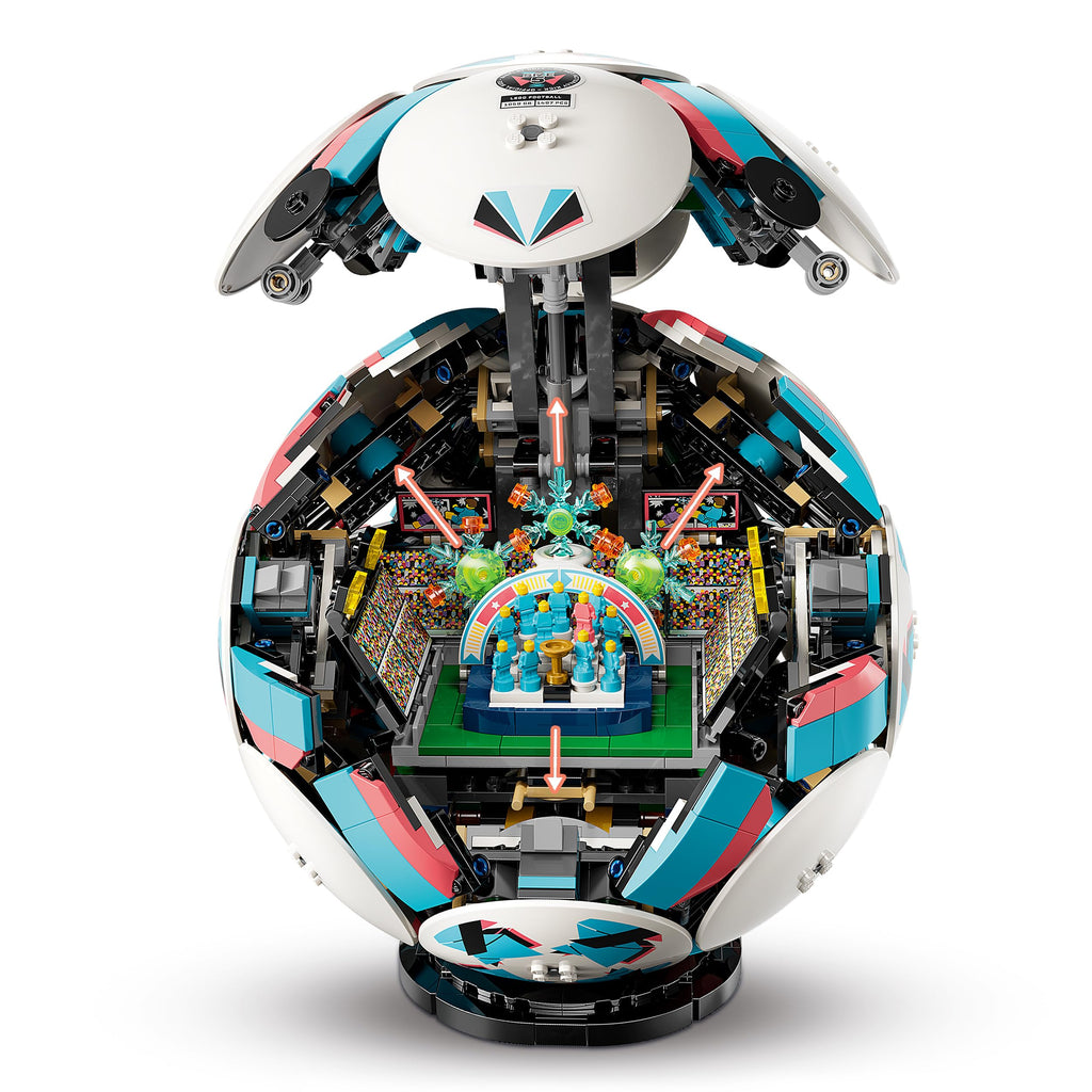 LEGO Editions Sports Offizieller Pokal der FIFA Fußball-Weltmeisterschaft - 3D DIY Modell mit sammelbarer Minifigur - Fußball Geschenk für Jungen & Mädchen ab 12 Jahren und Erwachsene Fans - 43020