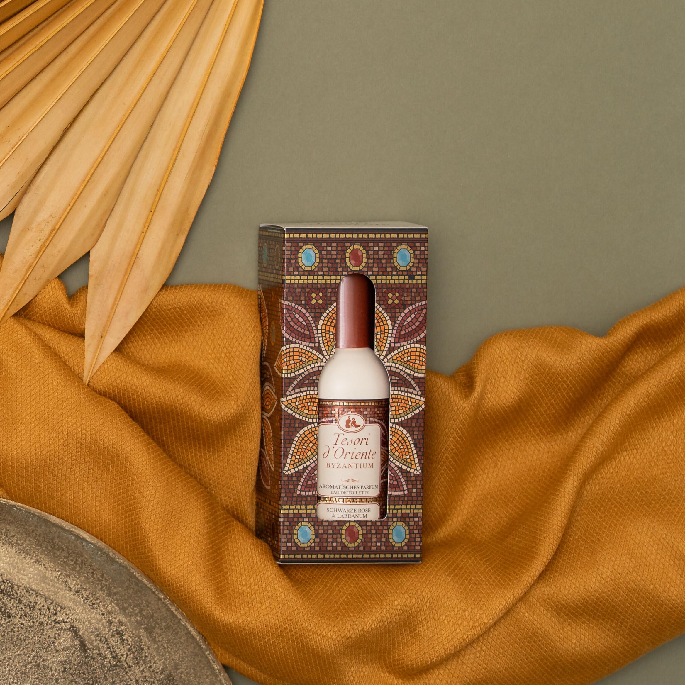 Tesori d'Oriente EDT Byzantium | 100 ml | aromatisches Parfüm | schwarze Rose & Labdanum | im Aluminiumflakon | Wellness-Ritual für Körper & Sinne