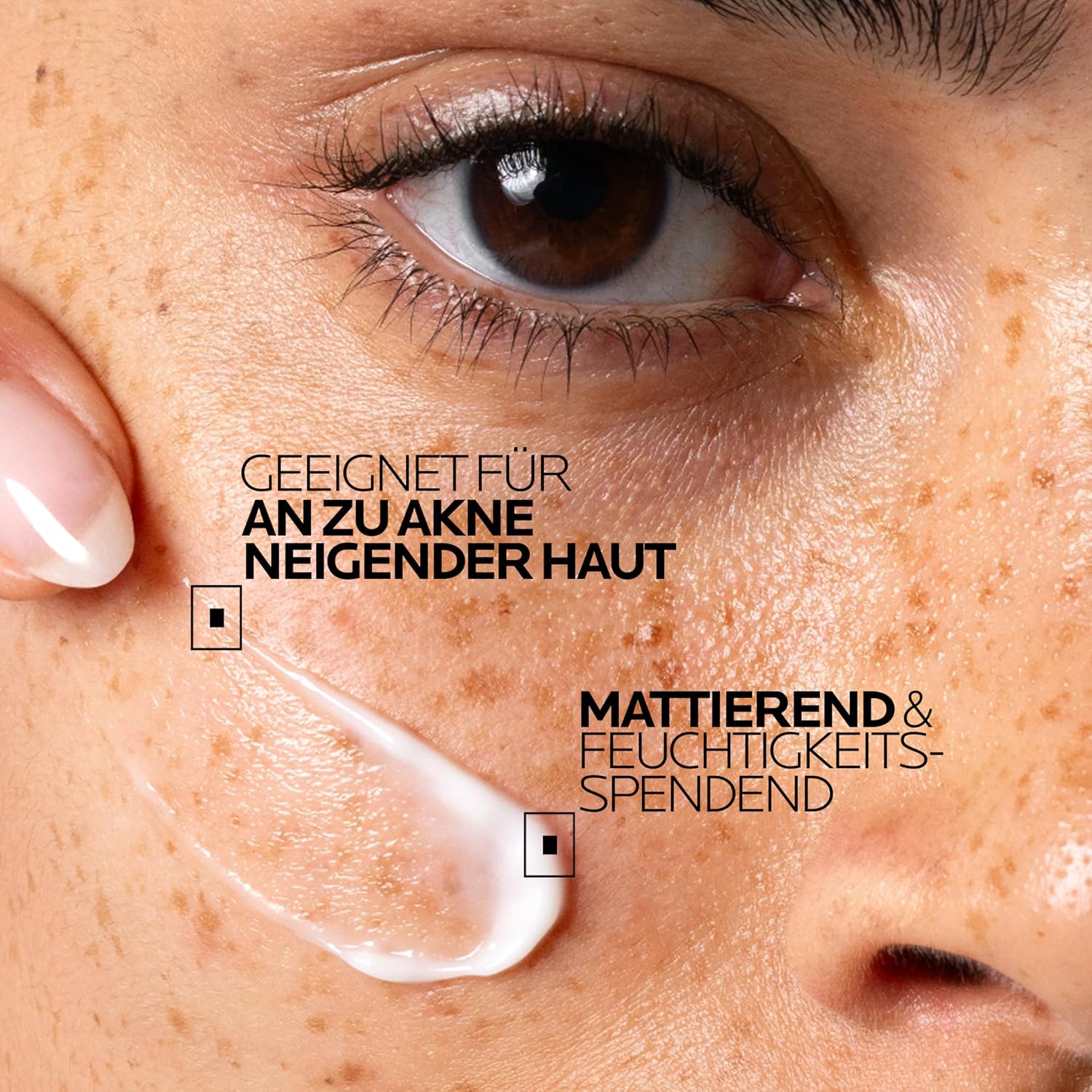La Roche Posay Anti-Akne Gesichtscreme, Dreifach tiefenwirksame Pflege gegen Pickel, Mitesser und Unreinheiten, Mit Anti-Rückfall-Effekt, Mit Niacinamid, Phylobioma und Procerad, Effaclar Duo+M, 40 ml