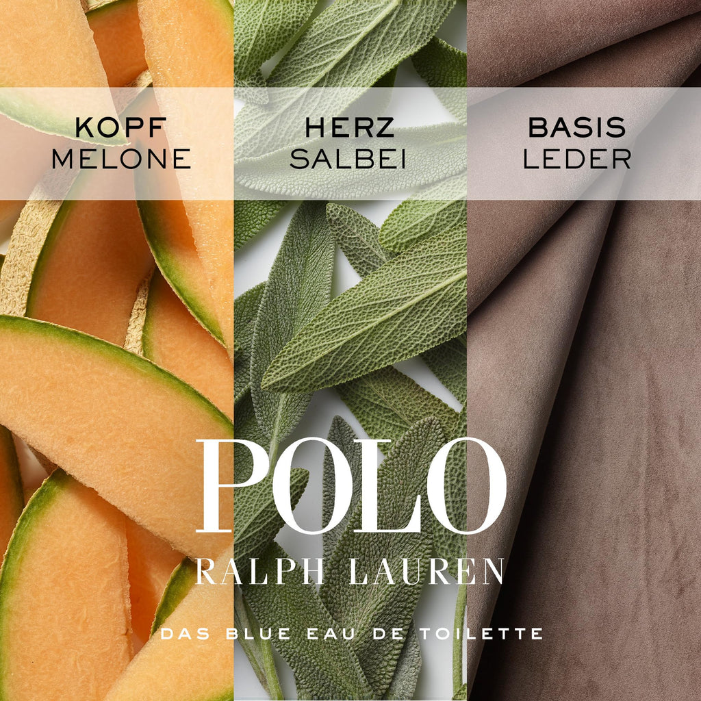 Ralph Lauren Polo Blue Eau de Toilette für Herren, erfrischend-aromatischer Duft mit Melone, Gurke & Mandarine, für den aktiven Mann